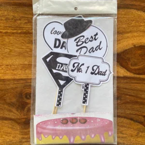 Best Dad Theme Cake Toppers