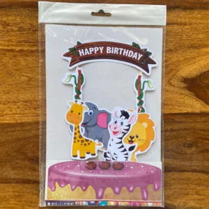 Jungle Safari Theme Cake Toppers