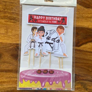 Karate Theme Cake Toppers