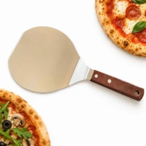Stainless Steel Pizza Lifter with Wooden Handle