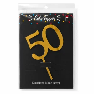 50th Birthday Acrylic Topper Design 2