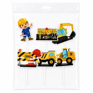 Construction Theme Cake Topper - Design 2