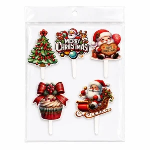 Merry Christmas Theme Cake Topper