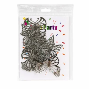 Paper Butterflies Toppers Silver